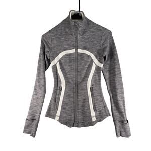Lululemon Define Jacket Women's Size 2 Wee Are From Space Coal Fossil/White Zip